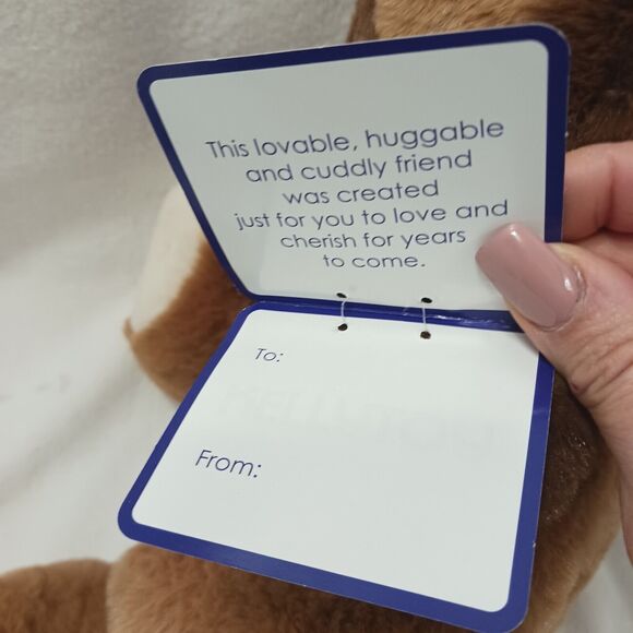 Teddy Bear 15" Kellytoy Plush BROWN Soft Floppy Ears Collect VIntage New w Tags - Picture 4 of 16